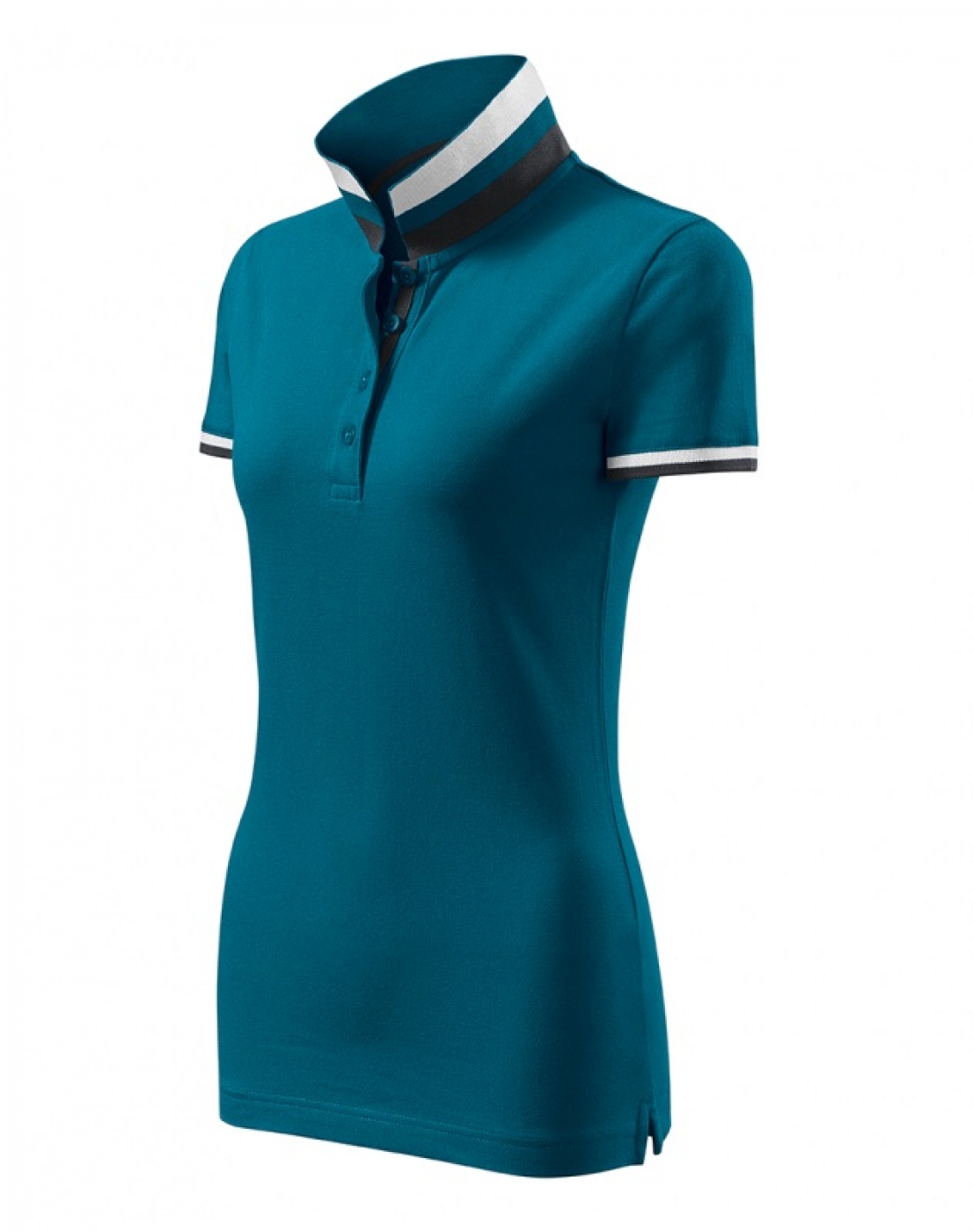 Uniforme Ospatari - Tricou ospatar - barman, model polo cu guler Collar Up, de dama