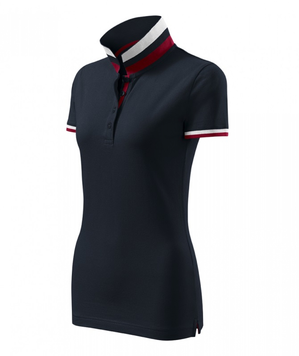 Uniforme Ospatari - Tricou ospatar - barman, model polo cu guler Collar Up, de dama