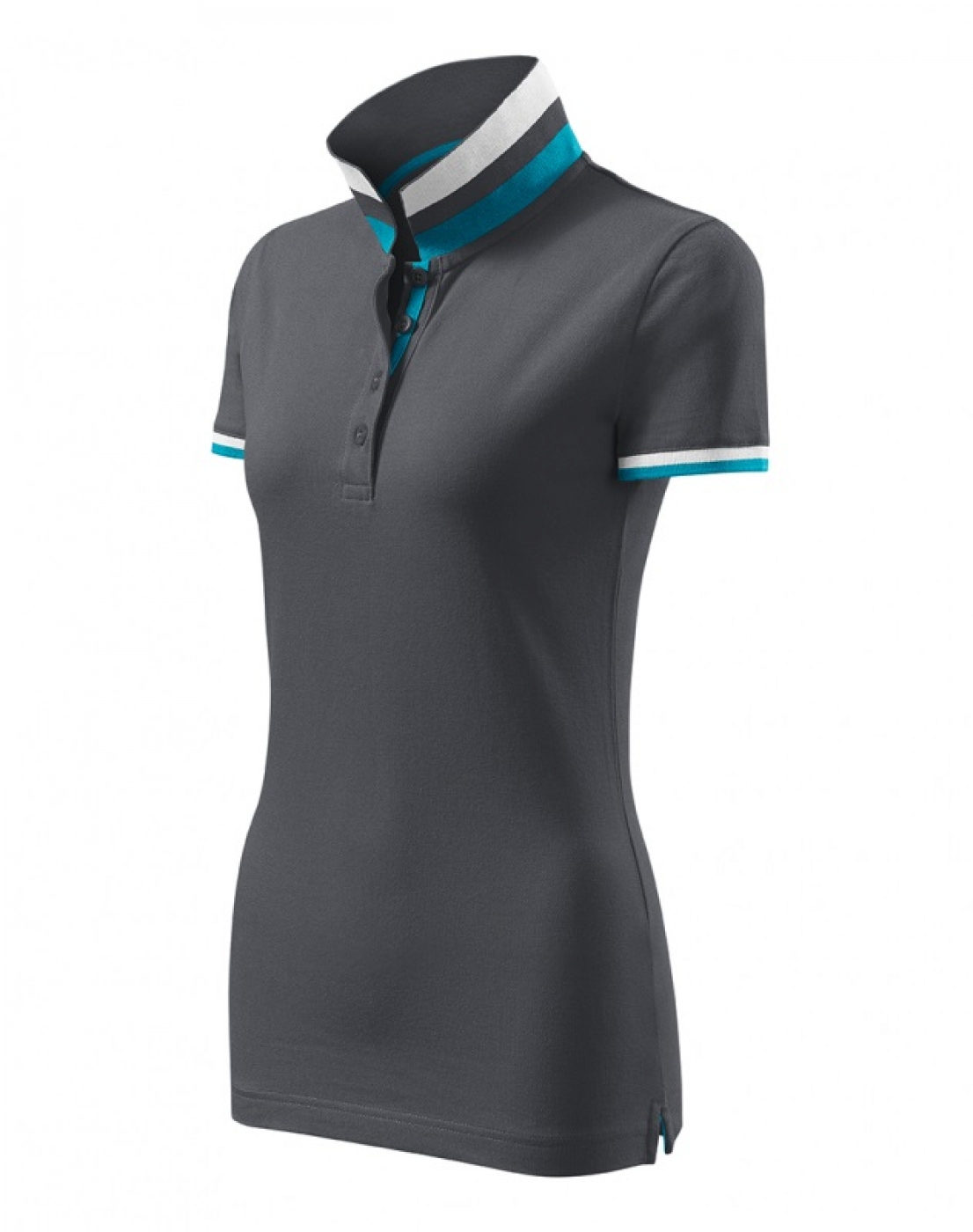 Uniforme Ospatari - Tricou ospatar - barman, model polo cu guler Collar Up, de dama